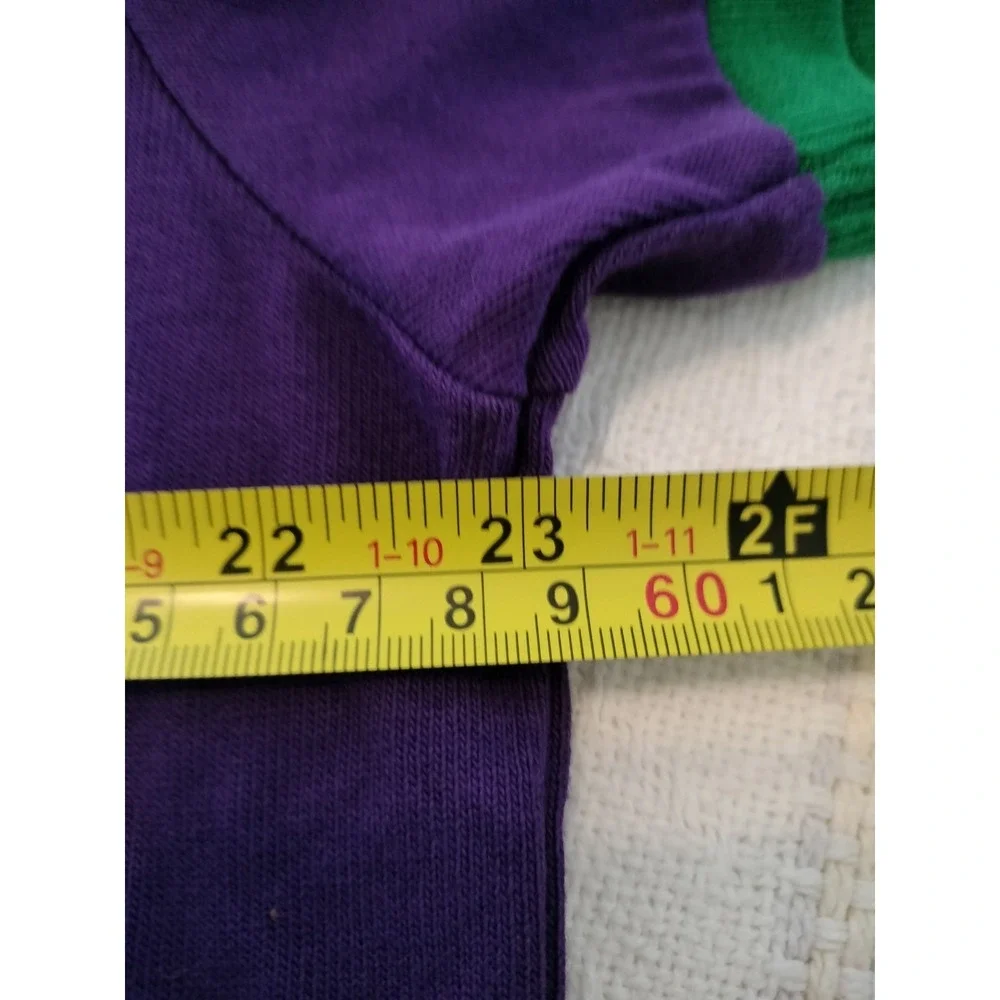 NWT Polo Ralph Lauren Classic Fit Ringer T-Shirt Purple Green Stripe Logo Men L